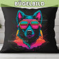 Preview: Bügelbild Neon Hund